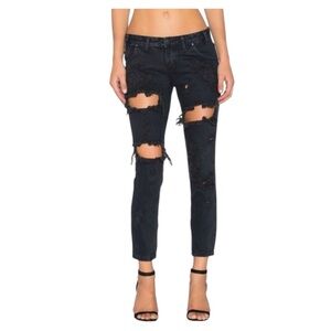 NWT One Teaspoon Freebirds Jeans in Fox Black ASO Kardashian Size 29